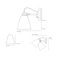 Load image into Gallery viewer, Circle Line Wall Light - line drawing.