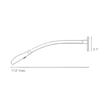 Load image into Gallery viewer, Cirrus Escutcheon LED Wall Light - line drawing.