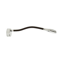 Load image into Gallery viewer, Cirrus LED Wall Light in Polished Nickel/Chocolate Brown.