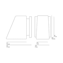 Load image into Gallery viewer, Coach Wall Light - line drawing.