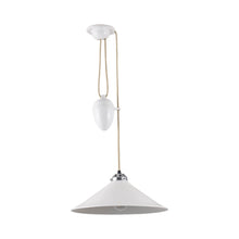 Load image into Gallery viewer, Cobb Pendant Light in Natural White/Chrome (Large).