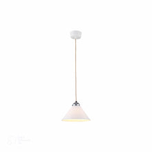 Load image into Gallery viewer, Cobb Plain Pendant Light in Natural White/Chrome (Small).