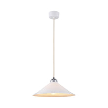 Load image into Gallery viewer, Cobb Plain Pendant Light in Natural White/Chrome (Large).