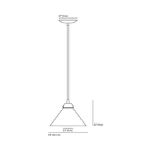 Load image into Gallery viewer, Cobb Plain Pendant Light - line drawing.