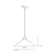 Load image into Gallery viewer, Cobb Plain Pendant Light - line drawing.