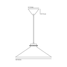 Load image into Gallery viewer, Codie Pendant Light - line drawing.