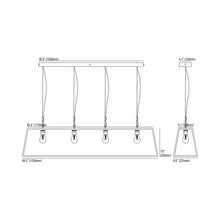 Load image into Gallery viewer, Diner Pendant Light - line drawing.