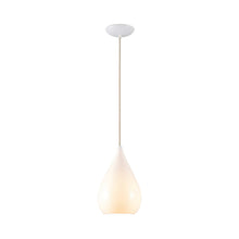 Load image into Gallery viewer, Drop One Pendant Light in Natural White Gloss (Medium).