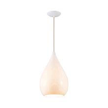 Load image into Gallery viewer, Drop One Pendant Light in Natural White Gloss (Large).