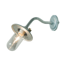 Load image into Gallery viewer, Exterior Bracket Light Indoor/Outdoor Galvanised Wall Light in Clear Glass/Reflector and Swing Bolt/Canted.