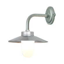 Load image into Gallery viewer, Exterior Bracket Light Indoor/Outdoor Galvanised Wall Light in Frosted Glass/Reflector/Right Angle.