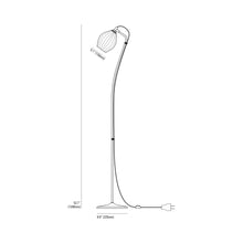 Load image into Gallery viewer, Fin Floor Lamp - line drawing.