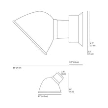 Load image into Gallery viewer, Ginger Wall Light - line drawing.
