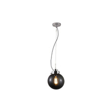 Load image into Gallery viewer, Globe Pendant Light in Anthracite/Chrome (Small).