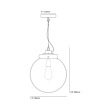 Load image into Gallery viewer, Globe Pendant Light - line drawing.