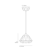 Load image into Gallery viewer, Hatton Pendant Light - line drawing.