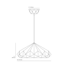 Load image into Gallery viewer, Hatton Pendant Light - line drawing.