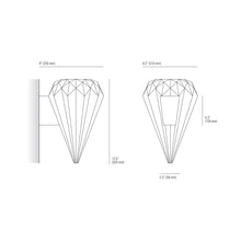 Load image into Gallery viewer, Hatton Wall Light - line drawing.