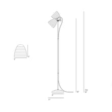 Load image into Gallery viewer, Hector Bibendum Floor Lamp - line drawing.