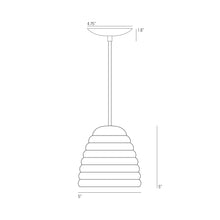 Load image into Gallery viewer, Hector Bibendum Pendant Light - line drawing.