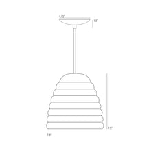 Load image into Gallery viewer, Hector Bibendum Pendant Light - line drawing.