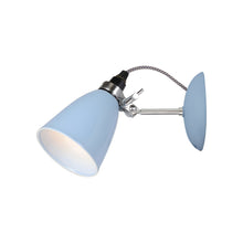 Load image into Gallery viewer, Hector Dome Wall Light in Light Blue (Small/Without Switch).
