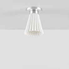 Load image into Gallery viewer, Hector Pleat Flush Mount Ceiling Light in Detail.
