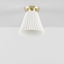 Load image into Gallery viewer, Hector Pleat Flush Mount Ceiling Light in Detail.