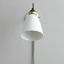 Load image into Gallery viewer, Hector Plug-In Wall Light in Detail.