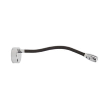 Load image into Gallery viewer, Jet Stream LED Wall Light in Polished Nickel/Chocolate Brown.