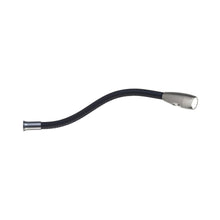 Load image into Gallery viewer, Jet Stream Through The Bedhead LED Wall Light in Anodised Titanium/Black.