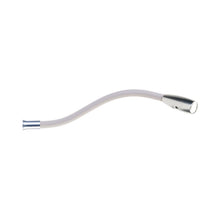 Load image into Gallery viewer, Jet Stream Through The Bedhead LED Wall Light in Clear Anodised/Off White.