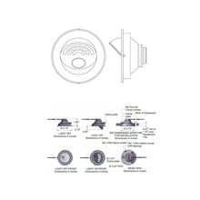 Load image into Gallery viewer, Kona LED Wall Light - line drawing.