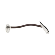 Load image into Gallery viewer, Maestro Escutcheon LED Wall Light in Polished Nickel/Chocolate Brown.
