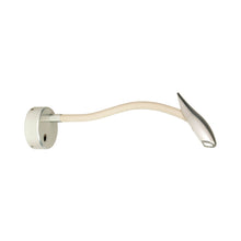 Load image into Gallery viewer, Maestro LED Wall Light in Clear Anodised/Off White.