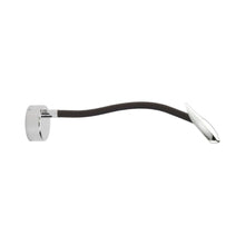 Load image into Gallery viewer, Maestro LED Wall Light in Polished Nickel/Chocolate Brown.