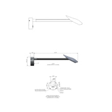 Load image into Gallery viewer, Maestro LED Wall Light - line drawing.