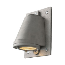 Load image into Gallery viewer, Mast Wall Light in Sandblasted Anodised Aluminium (With Backplate).