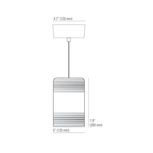 Load image into Gallery viewer, May Pendant Light - line drawing.