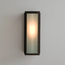 Load image into Gallery viewer, Narrow Box Wall Light in Detail.
