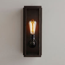 Load image into Gallery viewer, Narrow Box Wall Light in Detail.