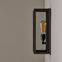 Load image into Gallery viewer, Narrow Box Wall Light in Detail.