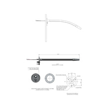 Load image into Gallery viewer, Nimbus Escutcheon LED Wall Light - line drawing.