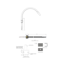 Load image into Gallery viewer, Nimbus Over The Bedhead LED Wall Light - line drawing.
