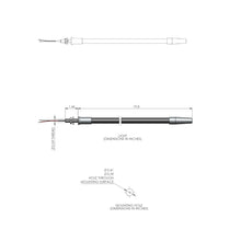 Load image into Gallery viewer, Nimbus Through The Bedhead LED Wall Light - line drawing.