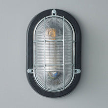 Load image into Gallery viewer, Oval Aluminium Indoor/Outdoor Wall Light in Detail.