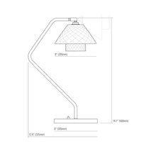 Load image into Gallery viewer, Oxford Desk Lamp - line drawing.