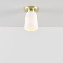 Load image into Gallery viewer, Oxford Flush Mount Ceiling Light in Detail.
