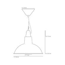 Load image into Gallery viewer, Paxo Pendant Light - line drawing.