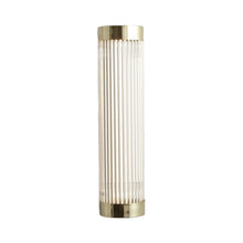 Load image into Gallery viewer, Pillar LED Wall Light in Polished Brass (15.7-Inch/3.9-Inch).